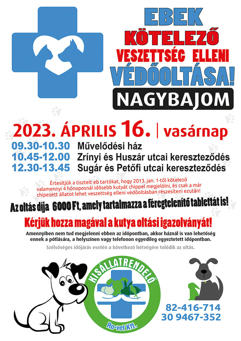 veszettség elleni oltás