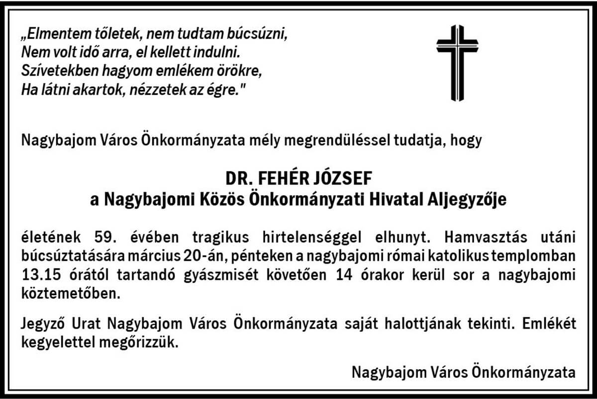 Gyászhír